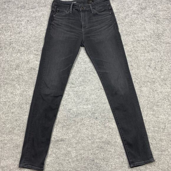 AG jeans women’s 25 THE FARRAH SKINNY ANKLE  black faded Y2K punk Emo rock 24/27 - Picture 1 of 11